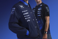 WANTAGE, ENGLAND - FEBRUARY 03: Carlos Sainz of Spain and Williams and Alexander Albon of Thailand and Williams pose for a photo during the Atlassian Williams F1 Team Launch on February 03, 2026 in Wantage, England.  (Photo by Atlassian Williams F1 Team)