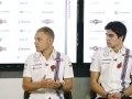 Williams F1 Factory, Grove, Oxfordshire.Thursday 03 November 2016.Valtteri Bottas and Lance Stroll.Photo: Glenn Dunbar/Williamsref: Digital Image _31I0460