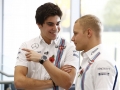 Williams F1 Factory, Grove, Oxfordshire.Thursday 03 November 2016.Lance Stroll with Valtteri Bottas.Photo: Glenn Dunbar/Williamsref: Digital Image _31I0576